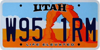 UT license plate W951RM