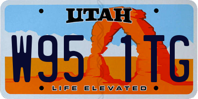 UT license plate W951TG