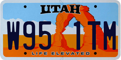 UT license plate W951TM