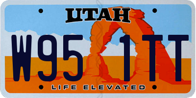 UT license plate W951TT