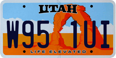 UT license plate W951UI