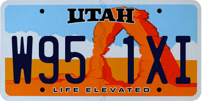 UT license plate W951XI