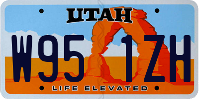 UT license plate W951ZH