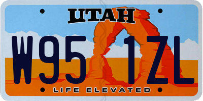 UT license plate W951ZL