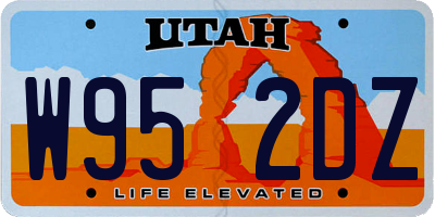 UT license plate W952DZ