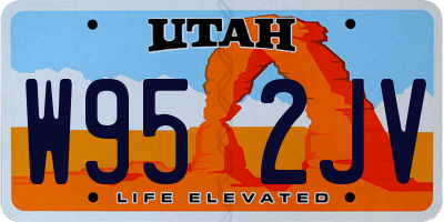 UT license plate W952JV