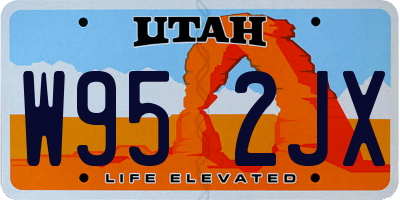 UT license plate W952JX