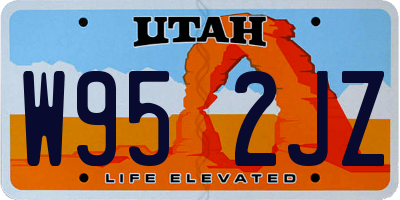 UT license plate W952JZ
