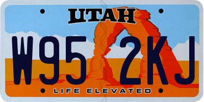 UT license plate W952KJ