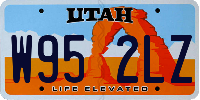 UT license plate W952LZ