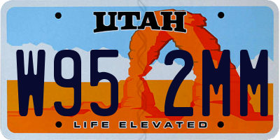 UT license plate W952MM