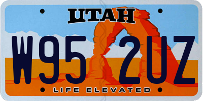 UT license plate W952UZ