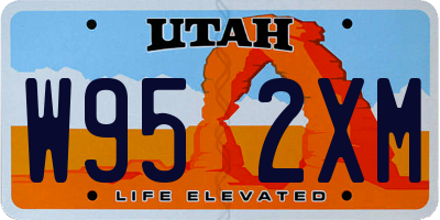 UT license plate W952XM