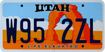 UT license plate W952ZL