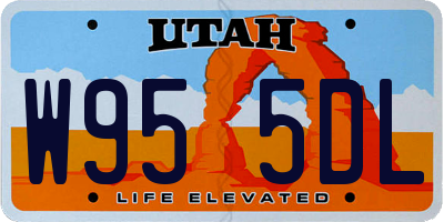 UT license plate W955DL