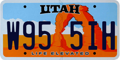 UT license plate W955IH