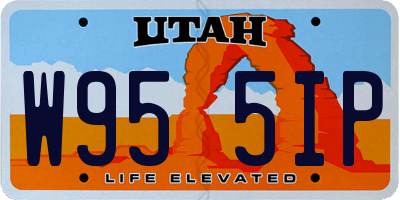 UT license plate W955IP