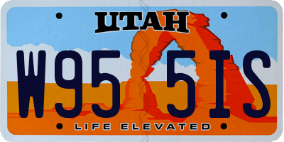 UT license plate W955IS