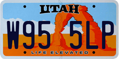 UT license plate W955LP
