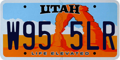 UT license plate W955LR