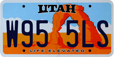 UT license plate W955LS
