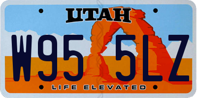 UT license plate W955LZ