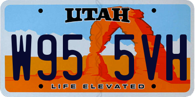 UT license plate W955VH