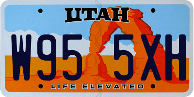 UT license plate W955XH