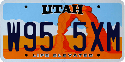 UT license plate W955XM