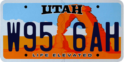 UT license plate W956AH