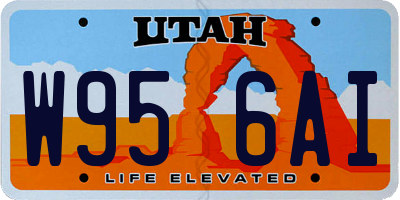 UT license plate W956AI