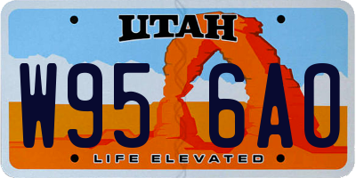UT license plate W956AO