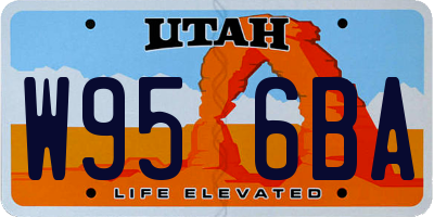 UT license plate W956BA