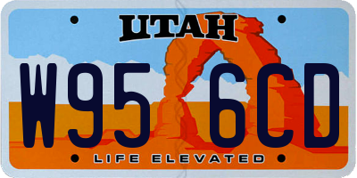 UT license plate W956CD