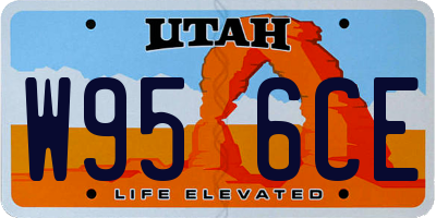 UT license plate W956CE