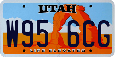 UT license plate W956CG
