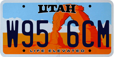 UT license plate W956CM