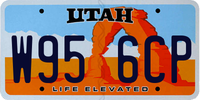 UT license plate W956CP
