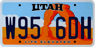 UT license plate W956DH