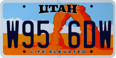 UT license plate W956DW