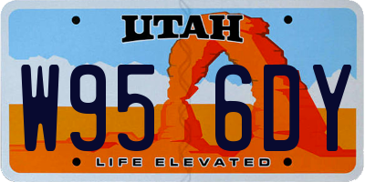 UT license plate W956DY