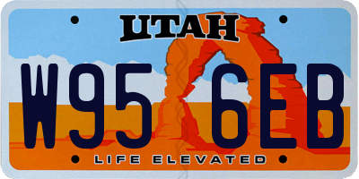 UT license plate W956EB