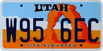 UT license plate W956EC