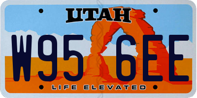 UT license plate W956EE