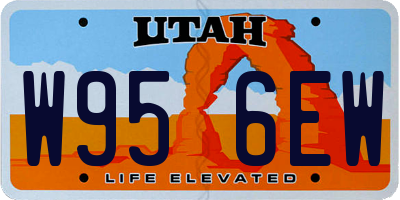 UT license plate W956EW