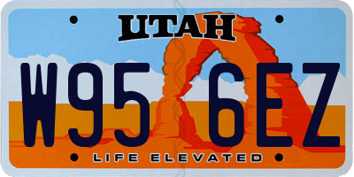 UT license plate W956EZ