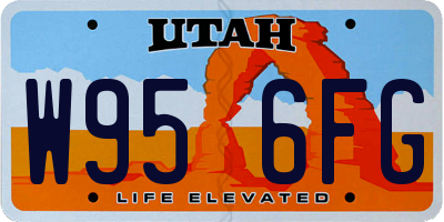 UT license plate W956FG