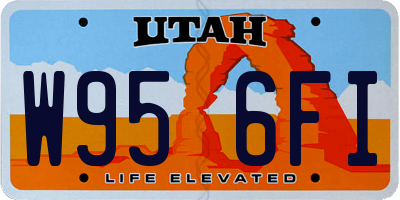 UT license plate W956FI