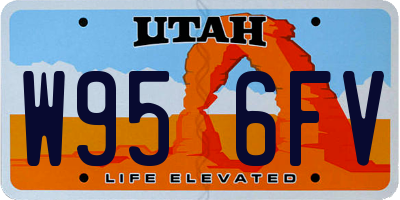 UT license plate W956FV