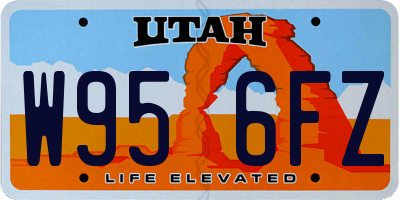 UT license plate W956FZ